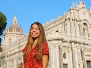 catania cathedral in sicily, italy